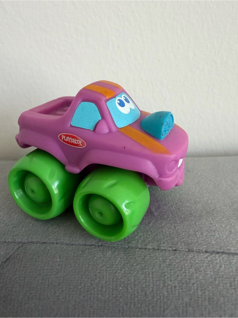 Playskool Purple Monster Truck Toy Car w/ Green Wheels 2005 MPN X1501